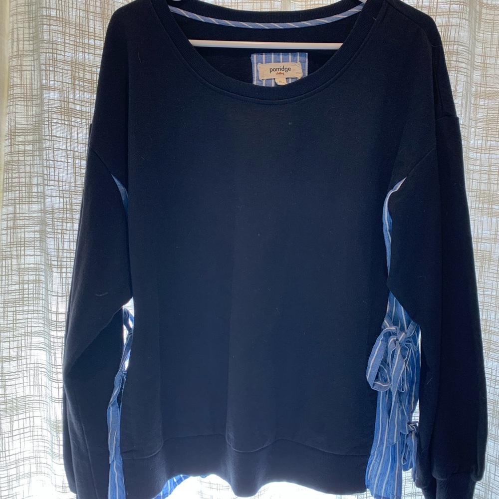 Anthropologie XL navy sweater